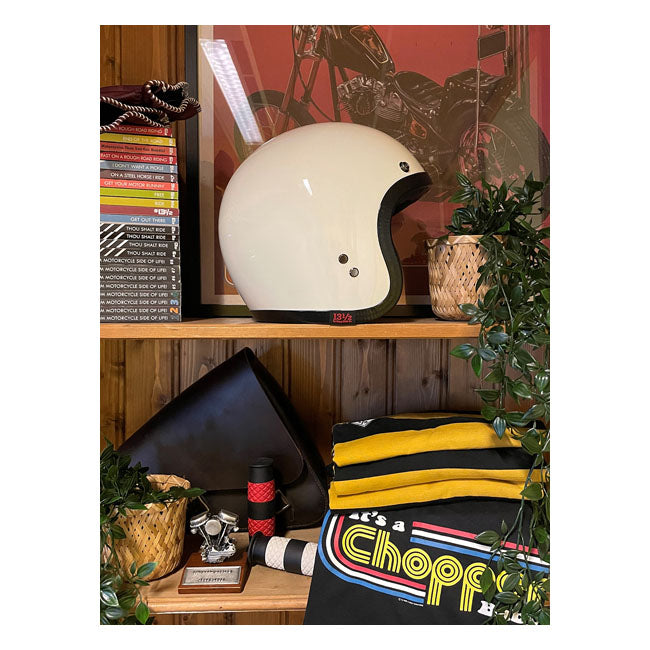 13 1/2 SKULL BUCKET HELMET VINTAGE WHITE – Roadside Repair Shop