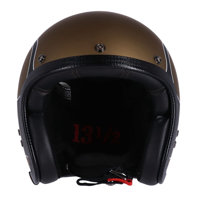 13 1/2 SKULL BUCKET HELMET FLAMES MATT GOLD – Roadside Repair Shop 13 1/2 SKULL BUCKET HELMET FLAMES MATT GOLD – Roadside Repair Shop