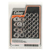 Colony, Shovel rocker box top nut kit. Chrome, OEM style - 66-84 SHOVEL(NU)