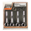 Colony, 40-99 upper pushrod cover kit. Chrome - 40-47 74" Knucklehead; 66-84 Shovelhead; 84-99 Evo B.T. (NU)
