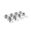 Colony, rocker shaft plug & nut kit. Buttonhead. Chrome - L71-84 Shovelhead; L71-85 XL (NU)