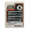 Colony, wheel pulley bolt & washer kit. Chrome - Laced & cast rear wheels: 07-23 Softail; 06-17(NU)Dyna (NU)
