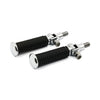 Softail passenger foot peg kit. Chrome end caps - 84-99 Softail; custom applications(NU)
