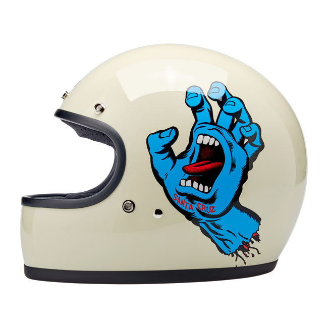 avon football helmet bottle Biltwell Gringo Santa Cruz handmade helmet vintage white – Roadside Repair  Shop