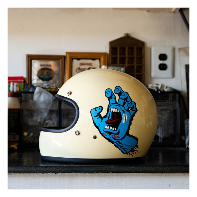 Biltwell Gringo Santa Cruz handmade helmet vintage white – Roadside Repair  Shop