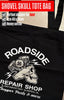 Shovel skull tote bag black