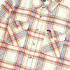 BRIXTON BOWERY L/S FLANNEL - White Smoke