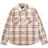 BRIXTON BOWERY L/S FLANNEL - White Smoke