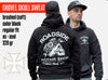 Black shovel skull hooded sweat - regular fit