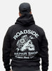 Black shovel skull hooded sweat - regular fit