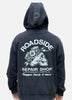 Black shovel skull hooded sweat - comfort fit