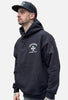 Black heavyweight skull hoodie - comfort fit