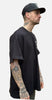 Black shovel skull tee - loose fit