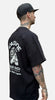 Black shovel skull tee - loose fit