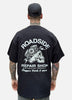 Black shovel skull tee - loose fit
