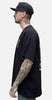 Black shovel skull tee - loose fit