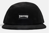 THRASHER 5 PANEL CAP BLACK