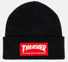 THRASHER SKATE MAG PATCH BEANIE BLACK OS