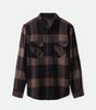 BRIXTON BOWERY L/S FLANNEL - Heather Grey/Charcoal