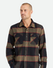 BRIXTON BOWERY L/S FLANNEL - Heather Grey/Charcoal