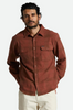 BRIXTON BOWERY STRETCH L/S FLANNEL - SEPIA TERRACOTTA