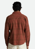 BRIXTON BOWERY STRETCH L/S FLANNEL - SEPIA TERRACOTTA