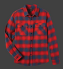 BRIXTON BOWERY L/S FLANNEL - AURORA RED