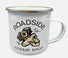 Coffee Mug Enamel Shovel skull