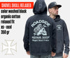 Black shovel skull hooded sweat - comfort fit
