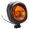 Headlight black amber lens 4.5 inch electroline style