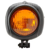 Headlight black amber lens 4.5 inch electroline style