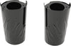 FORK SLIDER COVERS FLAME GLOSS BLACK