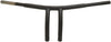 HANDLEBAR 1-1/4" BUFFALO RADIUS 8" T-BAR FLAT BLACK (for use with or w/o TBW)