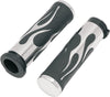 GRIPS FLAME TOURING CHROME/RUBBER