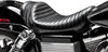 SEAT STUBS SPOILER SOLO TUCK & ROLL BLACK W/BLACK STRIPES