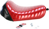 SEAT BARE BONES SOLO PLEATED RED METAL FLAKE