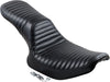 SEAT DAYTONA 2-UP PLEATED STITCHED BLACK