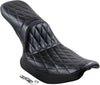 SEAT DAYTONA 2-UP DIAMOND STITCHED BLACK