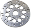 FRONT BRAKE ROTOR MESH STAINLESS STEEL 11.8" POLISHED