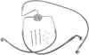 FRONT BRAKE LINE STAINLESS STEEL EXTENDED 2"