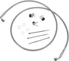 FRONT BRAKE LINE STAINLESS STEEL EXTENDED 6"