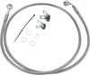 FRONT BRAKE LINE STAINLESS STEEL EXTENDED 6"