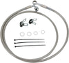 FRONT BRAKE LINE STAINLESS STEEL EXTENDED 2"