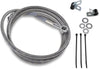 FRONT BRAKE LINE STAINLESS STEEL EXTENDED 8"