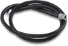 UNIVERSAL BRAKE LINE BLACK VINYL COATED STAINLESS STEEL DOT AN-3 30"