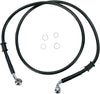 FRONT BRAKE LINE BLACK VINYL COATED STAINLESS STEEL