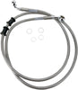 FRONT BRAKE LINE STAINLESS STEEL EXTENDED 4"