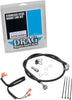 REAR BRAKE LINE BLACK VINYL COATED STAINLESS STEEL