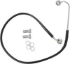 BRAKE LINE STAINESS STEEL BLACK COATED FRONT/UPPER EXTENDED +8"