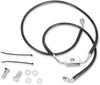 BRAKE LINE STAINESS STEEL BLACK COATED FRONT/UPPER/LOWER EXTENDED +4"